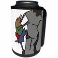 3dRose All Smiles Art Sports and Hobbies - Funny Cute Mole Climbing Mole Hill or Mountain - Can Cooler Bottle Wrap (cc_260868)