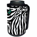 3dRose Patricia Sanders Creations - Butterfly Zebra Print - Can Cooler Bottle Wrap (cc_26091)