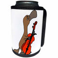 3dRose All Smiles Art Music - Cute Funny Duck billed Platypus Playing Cello - Can Cooler Bottle Wrap (cc_260937)