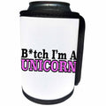 3dRose Unicorn - Btch Im A Unicorn Pink - Can Cooler Bottle Wrap (cc_261027)