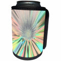 3dRose Patricia Sanders Creations - Pastel Floral Firework - Can Cooler Bottle Wrap (cc_26106)