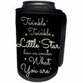 3dRose BrooklynMeme Sayings - Twinkle little star how we wonder what you are - Can Cooler Bottle Wrap (cc_261190)