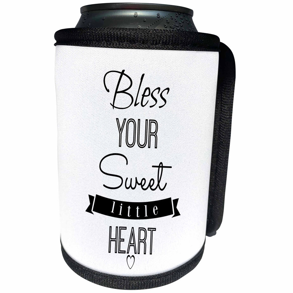 3dRose BrooklynMeme Sayings - Bless your sweet little heart - Can Cooler Bottle Wrap (cc_261201)