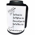 3dRose BrooklynMeme Funny Sayings - Moms shit list - Can Cooler Bottle Wrap (cc_261217)