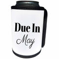 3dRose BrooklynMeme Sayings - Due in May - Can Cooler Bottle Wrap (cc_261224)