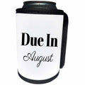 3dRose BrooklynMeme Sayings - Due in August - Can Cooler Bottle Wrap (cc_261227)