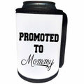 3dRose BrooklynMeme Sayings - Promoted to Mommy - Can Cooler Bottle Wrap (cc_261233)