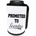 3dRose BrooklynMeme Sayings - Promoted to Grandpa - Can Cooler Bottle Wrap (cc_261234)