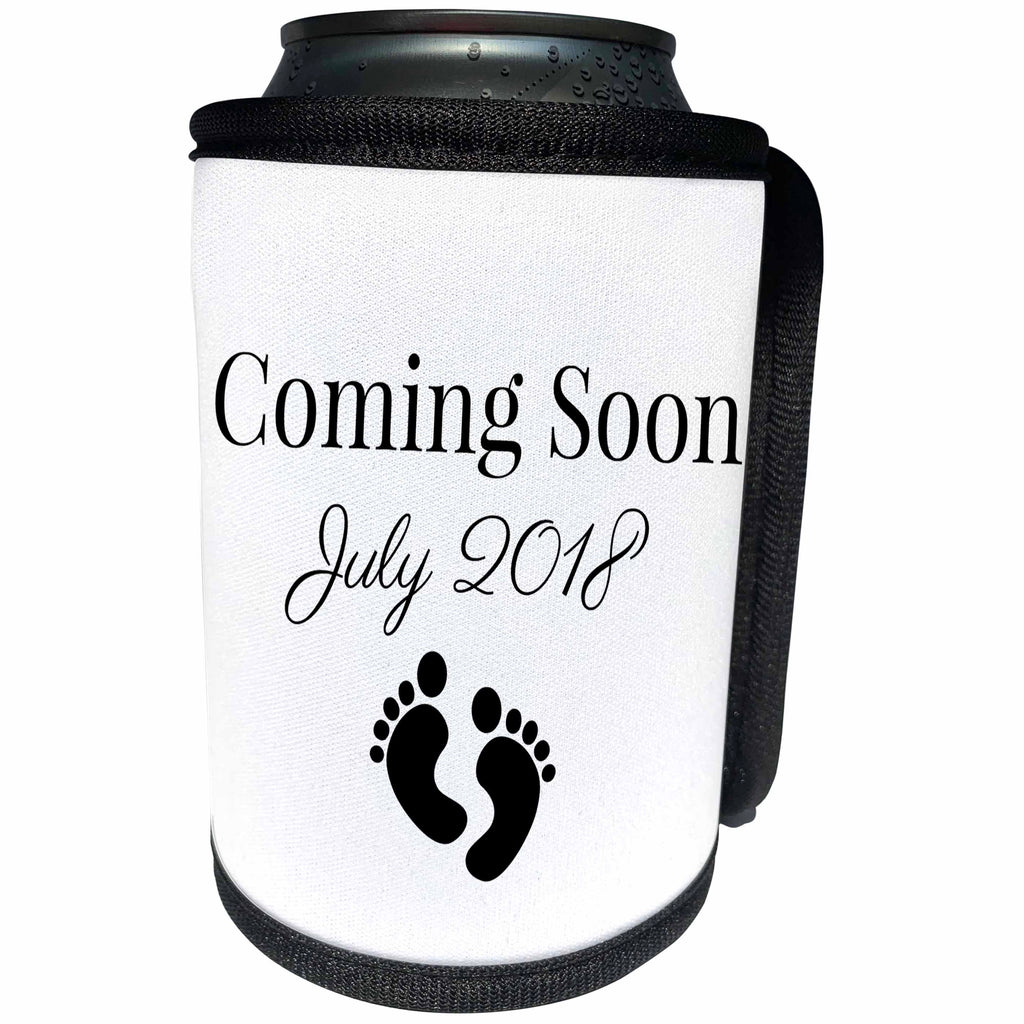 3dRose BrooklynMeme Sayings - Coming soon July 2018 - Can Cooler Bottle Wrap (cc_261250)