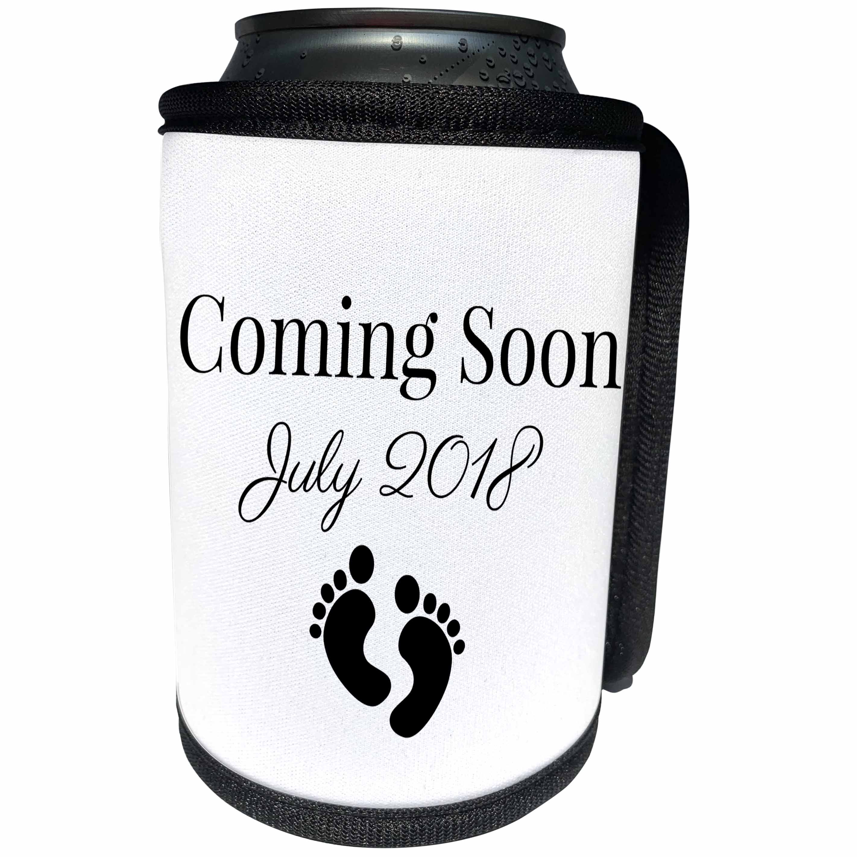 3dRose BrooklynMeme Sayings - Coming soon July 2018 - Can Cooler Bottle Wrap (cc_261250)