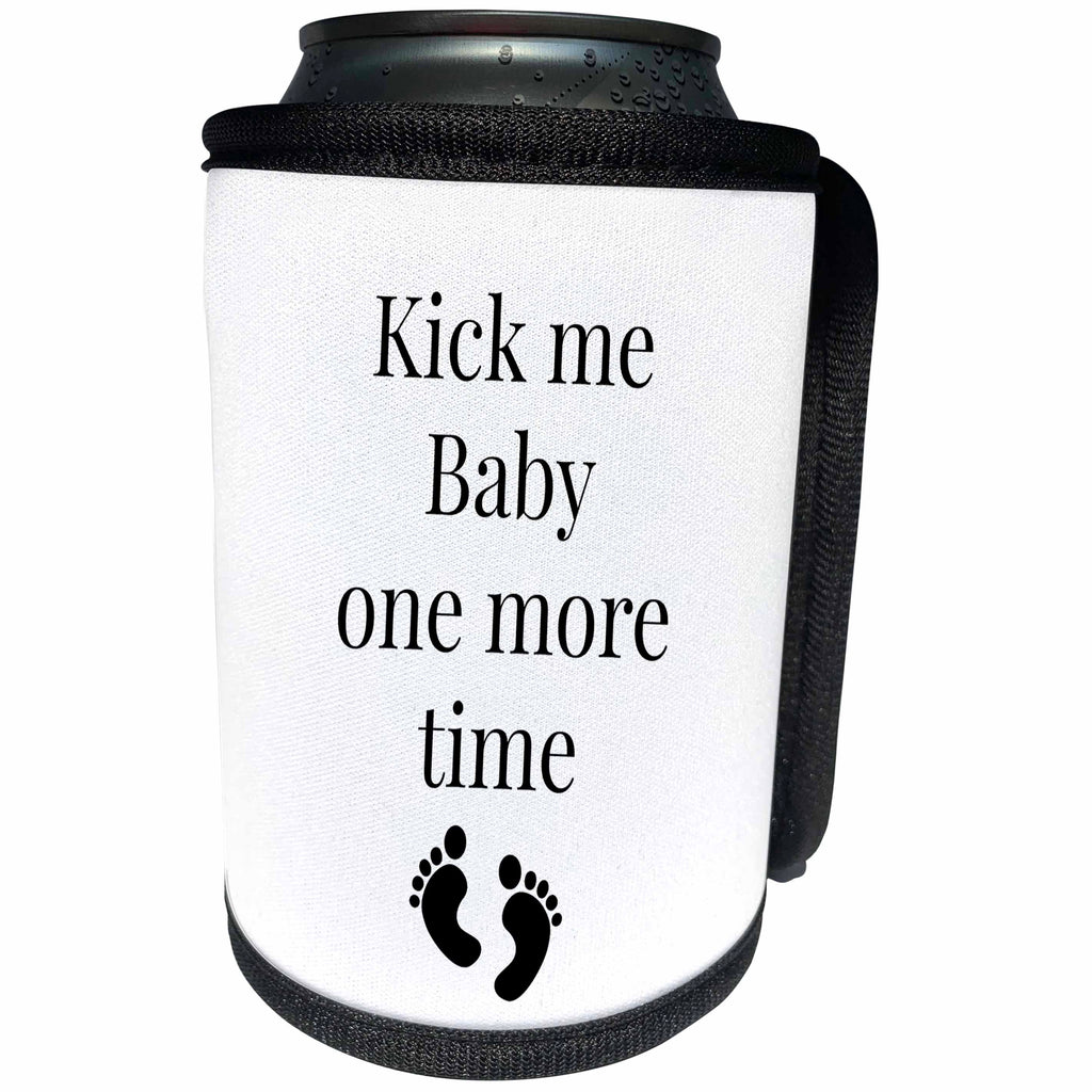 3dRose BrooklynMeme Sayings - Kick me baby one more time - Can Cooler Bottle Wrap (cc_261256)