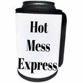 3dRose BrooklynMeme Funny Sayings - Hot Mess Express - Can Cooler Bottle Wrap (cc_261267)
