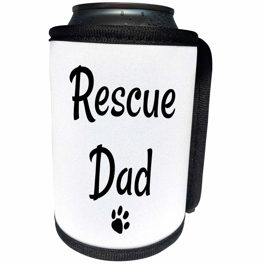 3dRose BrooklynMeme Sayings - Rescue dad - Can Cooler Bottle Wrap (cc_261268)