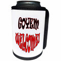 3dRose RinaPiro - Jewish Quotes - Goyem welcome. Jewish saying. - Can Cooler Bottle Wrap (cc_261285)
