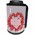 3dRose RinaPiro - Love Quotes - I Love Kellie. Love is forever. - Can Cooler Bottle Wrap (cc_261295)
