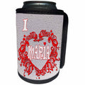 3dRose RinaPiro - Love Quotes - I Love Maria. Love is forever. - Can Cooler Bottle Wrap (cc_261306)