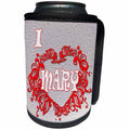 3dRose RinaPiro - Love Quotes - I Love Mary. Love is forever. - Can Cooler Bottle Wrap (cc_261310)