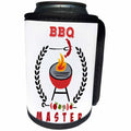 3dRose RinaPiro - Funny Quotes - BBQ Master. Grill. Sausage. Grilling. Outdoor. Party time. - Can Cooler Bottle Wrap (cc_261338)