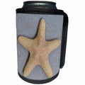 3dRose Patricia Sanders Photography - Starfish Shell - Can Cooler Bottle Wrap (cc_26134)