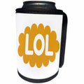 3dRose RinaPiro - Love Quotes - LOL. Lots of Love. Love is forever. - Can Cooler Bottle Wrap (cc_261343)