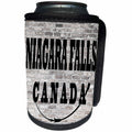 3dRose RinaPiro - Cities around the World - Niagara Falls. Canada. Brick wall. - Can Cooler Bottle Wrap (cc_261441)