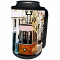 3dRose RinaPiro - Transportation - Trolley. Streetcar. Tram. Electric rail vehicle. Old town. - Can Cooler Bottle Wrap (cc_261460)