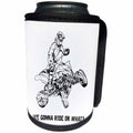 3dRose Carsten Reisinger - Illustrations - We gonna ride or what Cool ATV Quad Bike Offroad Action - Can Cooler Bottle Wrap (cc_261504)