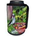 3dRose Melissa A. Torres Art Hummingbirds - Image of painting of hummingbird on feeder - Can Cooler Bottle Wrap (cc_261560)