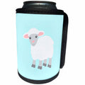 3dRose Janna Salak Designs Kids Stuff - Little Lamb Soft Blue - Can Cooler Bottle Wrap (cc_261570)