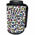 3dRose Janna Salak Designs Prints and Patterns - Pale Rainbow Leopard Print - Can Cooler Bottle Wrap (cc_261580)