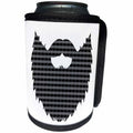3dRose Janna Salak Designs Hipster - Gingham Beard - Can Cooler Bottle Wrap (cc_261581)