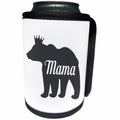 3dRose Janna Salak Designs Text Art - Mama Bear - Can Cooler Bottle Wrap (cc_261634)