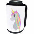 3dRose Janna Salak Designs Fairy Tale - Rainbow Unicorn - Can Cooler Bottle Wrap (cc_261644)
