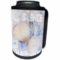 3dRose Andrea Haase Illustration Nautical - Nautical style painting pastel colors shells - Can Cooler Bottle Wrap (cc_261646)