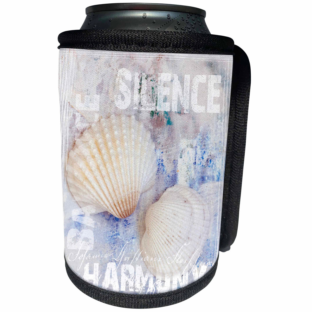 3dRose Andrea Haase Illustration Nautical - Nautical style painting pastel colors shells - Can Cooler Bottle Wrap (cc_261646)