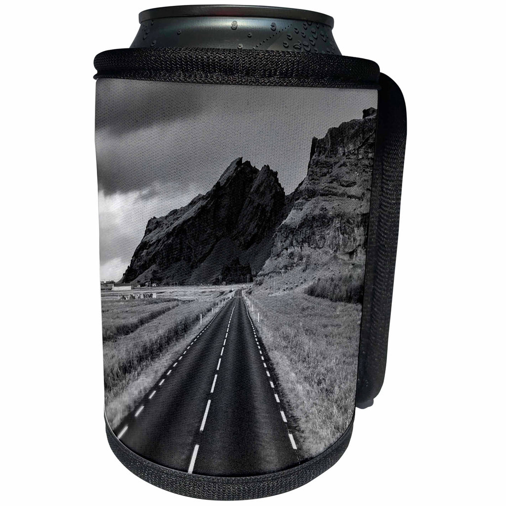 3dRose Roni Chastain Photography - On the road in Iceland - Can Cooler Bottle Wrap (cc_261655)