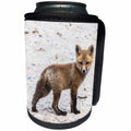 3dRose Roni Chastain Photography - Fox kit - Can Cooler Bottle Wrap (cc_261657)