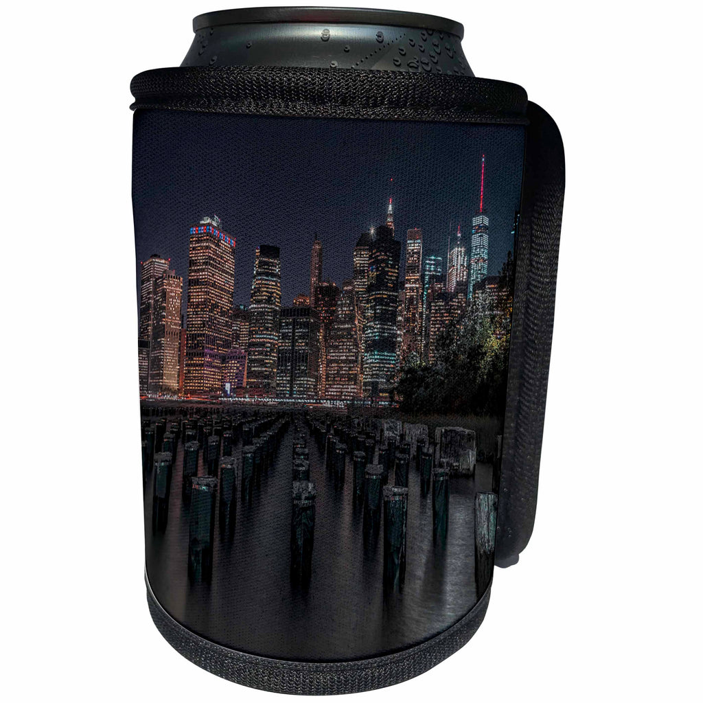 3dRose Roni Chastain Photography - NYC skyline - Can Cooler Bottle Wrap (cc_261676)