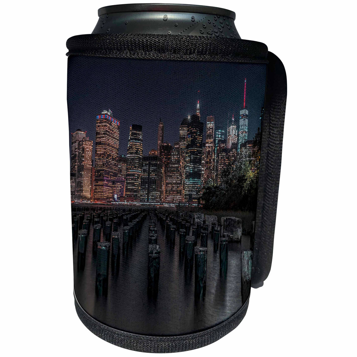 3dRose Roni Chastain Photography - NYC skyline - Can Cooler Bottle Wrap (cc_261676)