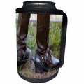 3dRose Roni Chastain Photography - Brown cowboy boots - Can Cooler Bottle Wrap (cc_261679)