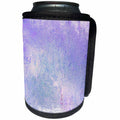 3dRose Patricia Sanders Creations - Purple Abstract Peacock Art - Can Cooler Bottle Wrap (cc_26168)