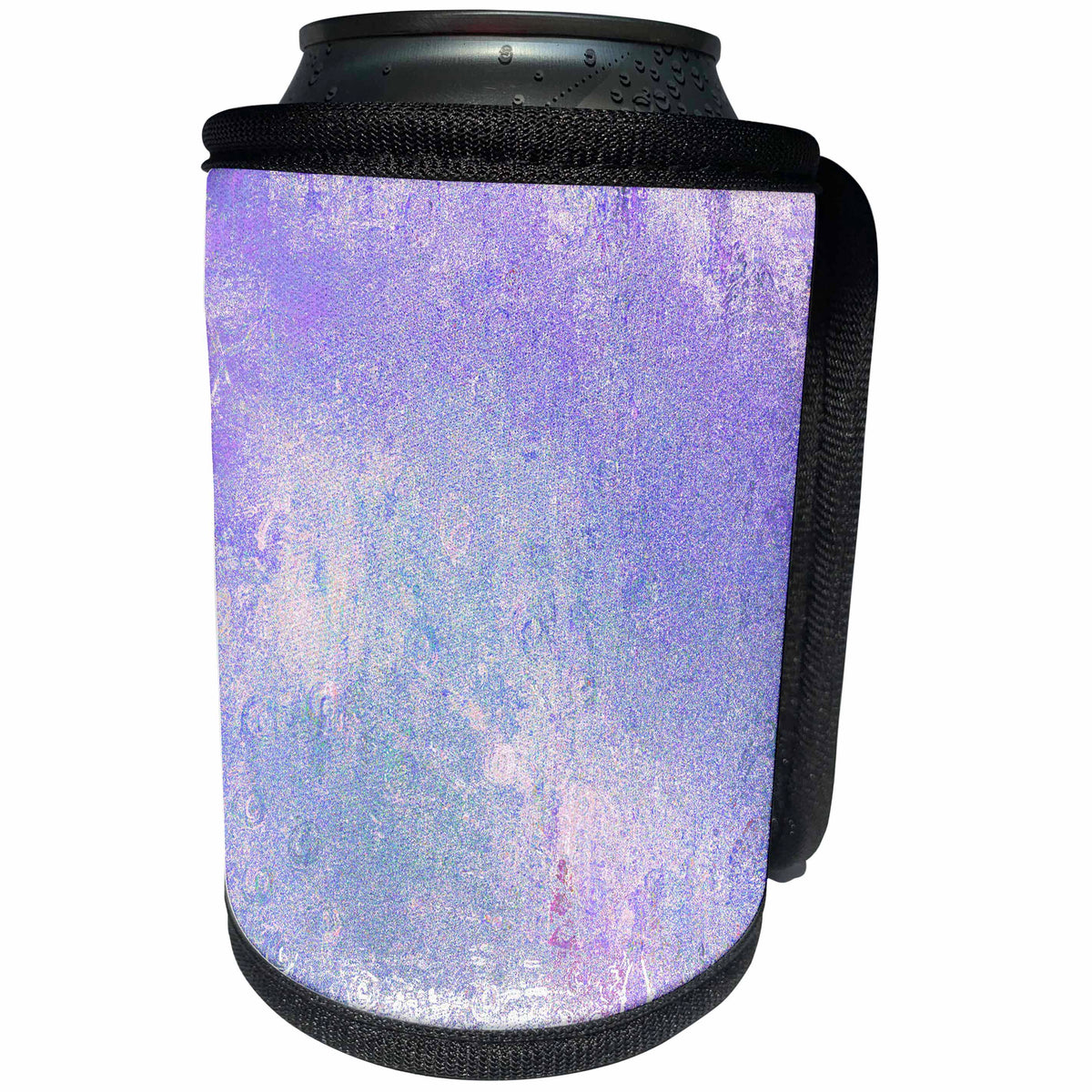 3dRose Patricia Sanders Creations - Purple Abstract Peacock Art - Can Cooler Bottle Wrap (cc_26168)