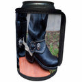 3dRose Roni Chastain Photography - Black cowboy boots - Can Cooler Bottle Wrap (cc_261680)