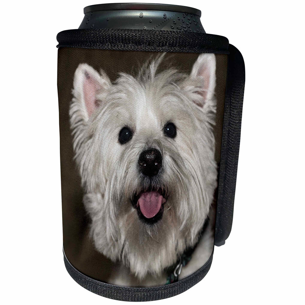 3dRose Roni Chastain Photography - West Highland Terrier - Can Cooler Bottle Wrap (cc_261693)