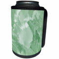 3dRose Patricia Sanders Creations - Earth Green Iris Floral Art - Can Cooler Bottle Wrap (cc_26209)