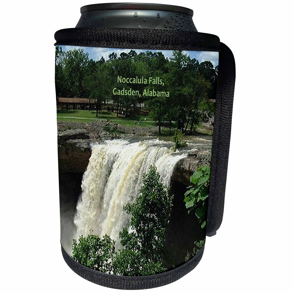 3dRose Sandy Mertens Alabama - Noccalula Falls Gadsden - Can Cooler Bottle Wrap (cc_26224)
