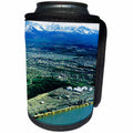 3dRose Sandy Mertens Alaska - Anchorage Aerial View - Can Cooler Bottle Wrap (cc_26228)