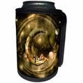 3dRose Heike Köhnen Design Steampunk - Steampunk, steampunk lady on the moon - Can Cooler Bottle Wrap (cc_262353)