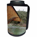 3dRose Sandy Mertens California - Yuba River at Bridge Bridgeport - Can Cooler Bottle Wrap (cc_26238)