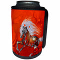 3dRose Heike Köhnen Design Steampunk - Steampunk, awesome steampunk horse with clocks and gears - Can Cooler Bottle Wrap (cc_262382)